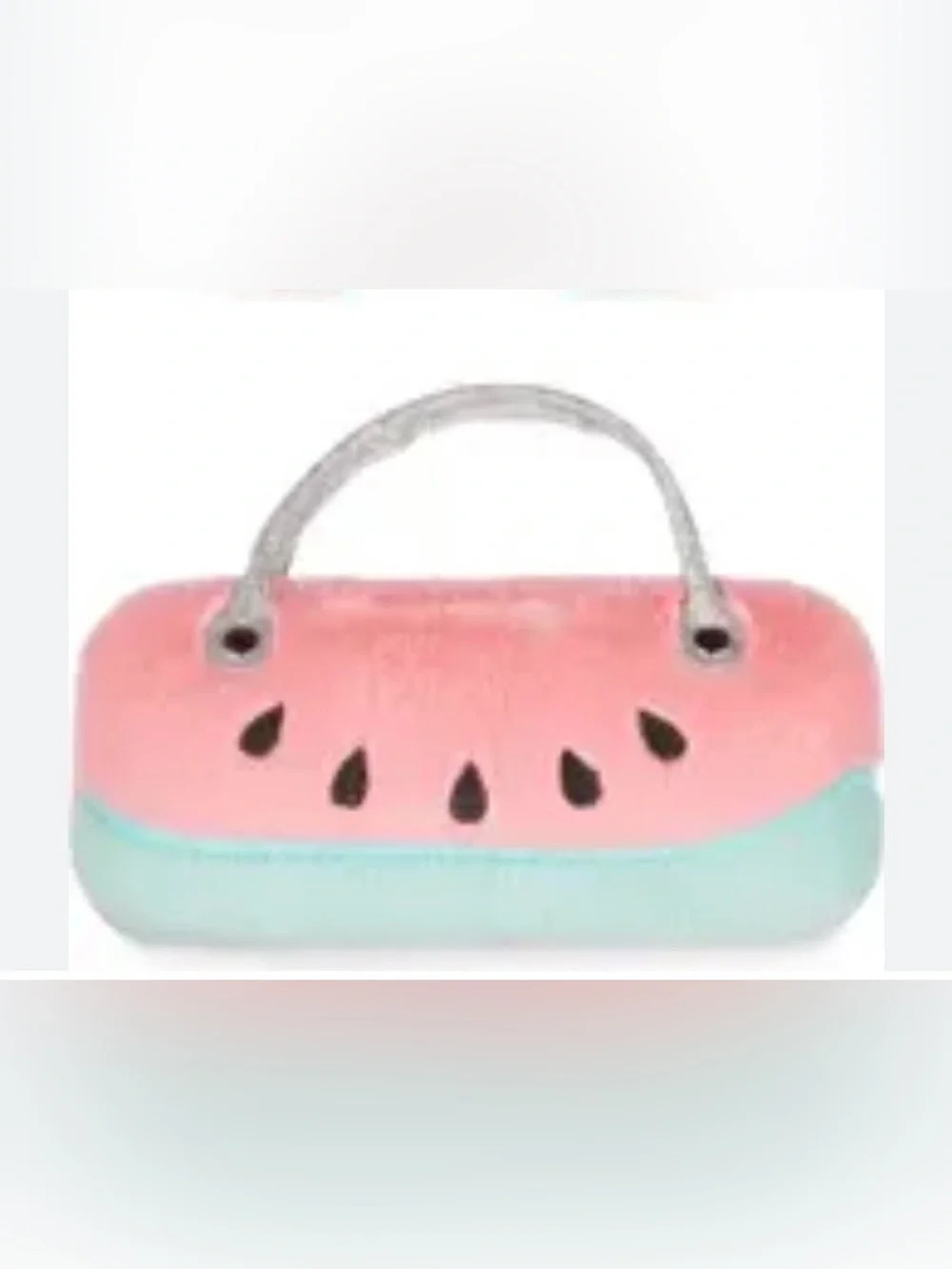 Kids Plush Watermelon Sunglasses Case - Pink and Mint Green